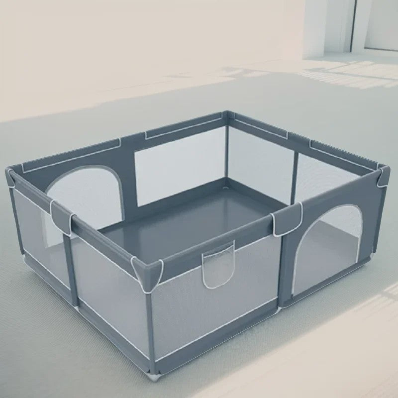 IMBABY Baby Speelpen 150x180cm - Veilige Buitenspeelruimte voor Kinderen met Dubbele Deuren