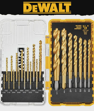 DEWALT DW1361 Titanium HSS Hout- en Metaalboor Set (21-delig)
