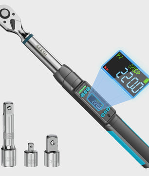 Digitale Momentsleutel 3/8" 220Nm met LCD, Track & Peak Modi, Geheugen & Alarm
