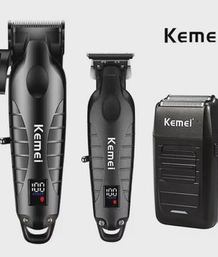 Kemei Professionele Heren Trimmer Kit - Elektrische Baard- en Haarklipper KM-2290/KM-2293/KM-1102