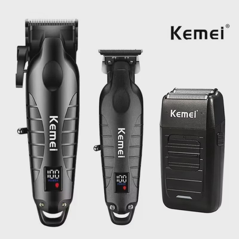 Kemei Professionele Heren Trimmer Kit - Elektrische Baard- en Haarklipper KM-2290/KM-2293/KM-1102