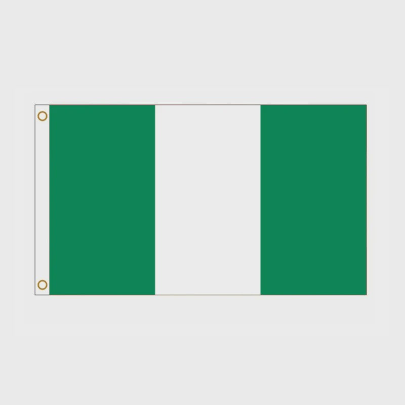 Nigeria Vlag 90x150cm - Officiële Nationale Vlag van de Federale Republiek Nigeria