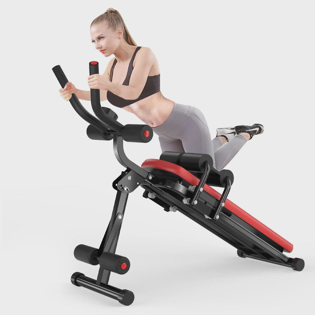 GartistGO Opvouwbare Buikspierbank met Verstelbare Schuinte - Full Body Workout voor Thuis