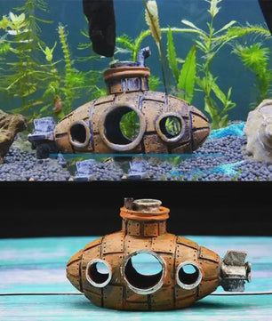 Decoratieve Onderzeeër voor Aquarium - Schuilplaats voor Vissen & Garnalen