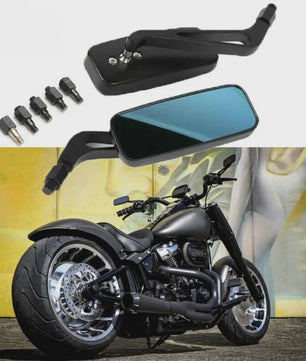 Set van 2 Motor Achteruitkijkspiegels - Universeel & Harley Compatibel