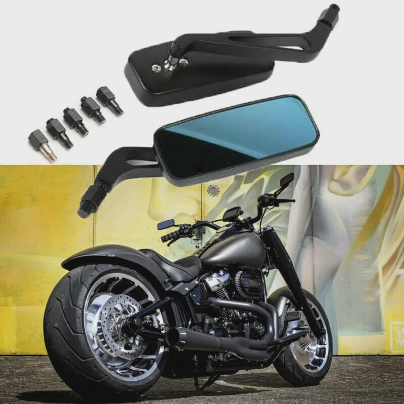 Set van 2 Motor Achteruitkijkspiegels - Universeel & Harley Compatibel