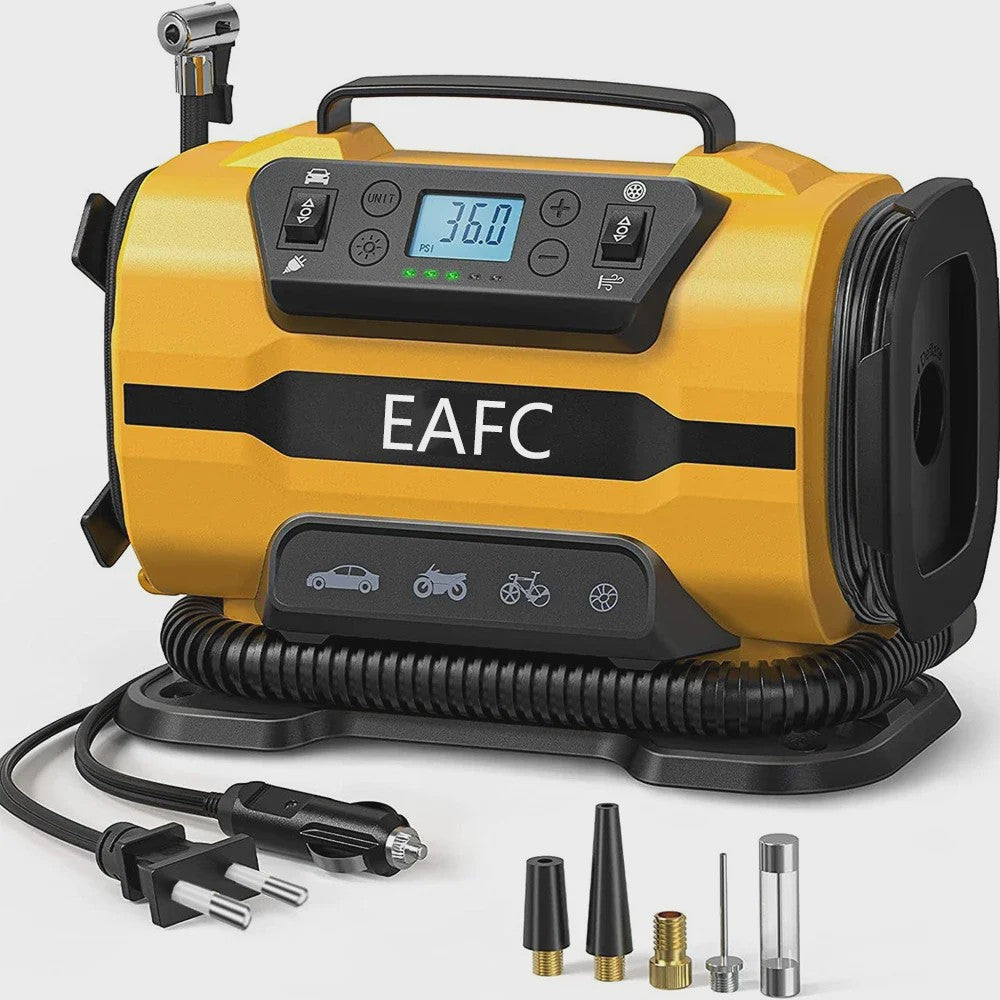 Draagbare Luchtcompressor AC/DC - Voor Auto, Boot, Fiets & Matras