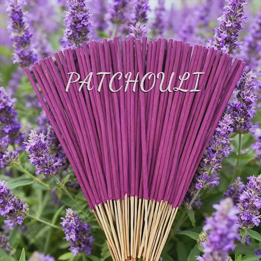 Patchouli & Sandelhout Geurstokjes - Lange Brandduur, Geurverwijdering & Meditatie