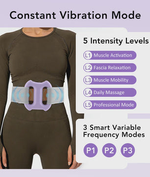 Elektrische Fascia Ring Massager met Band - 3 Modi, 5 Snelheden voor Spierontspanning & Lichaamsvorming