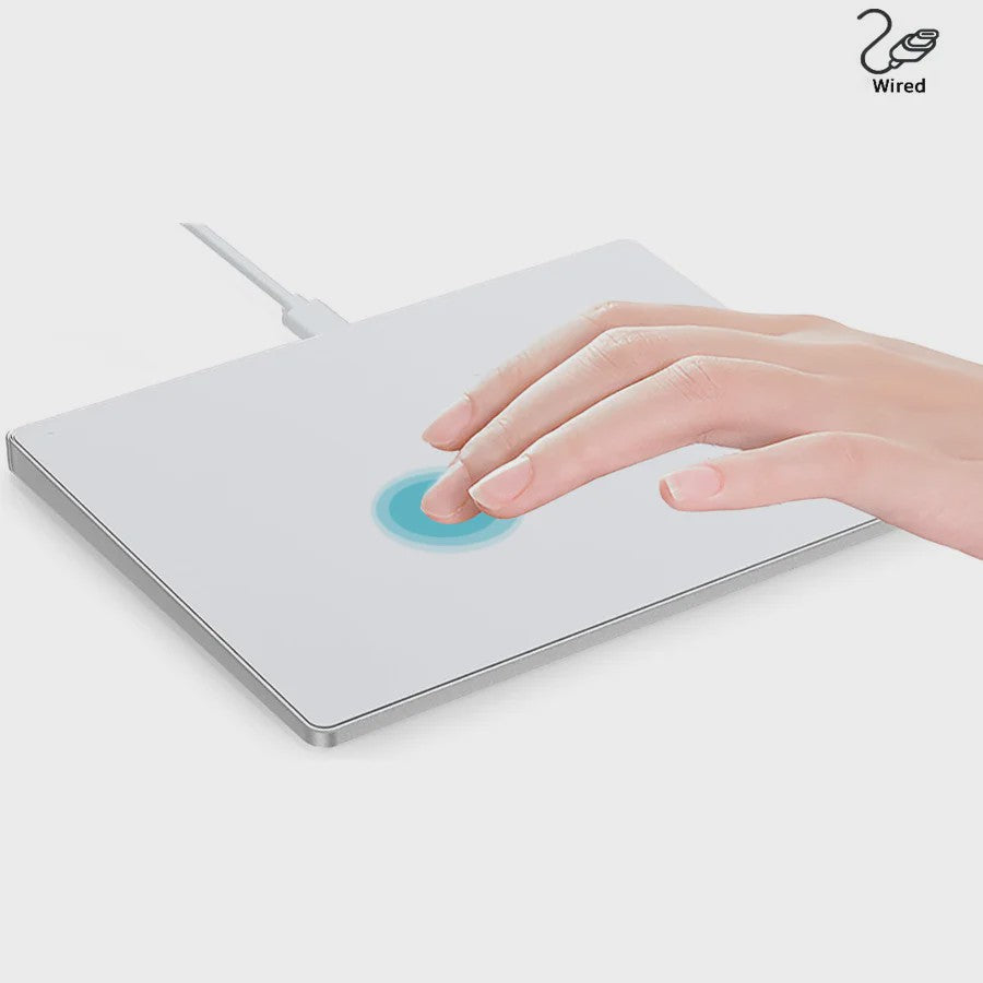 Bedraad Multi-Touch Trackpad met Gehard Glazen Oppervlak - Hoge Precisie & Vlotte Bediening