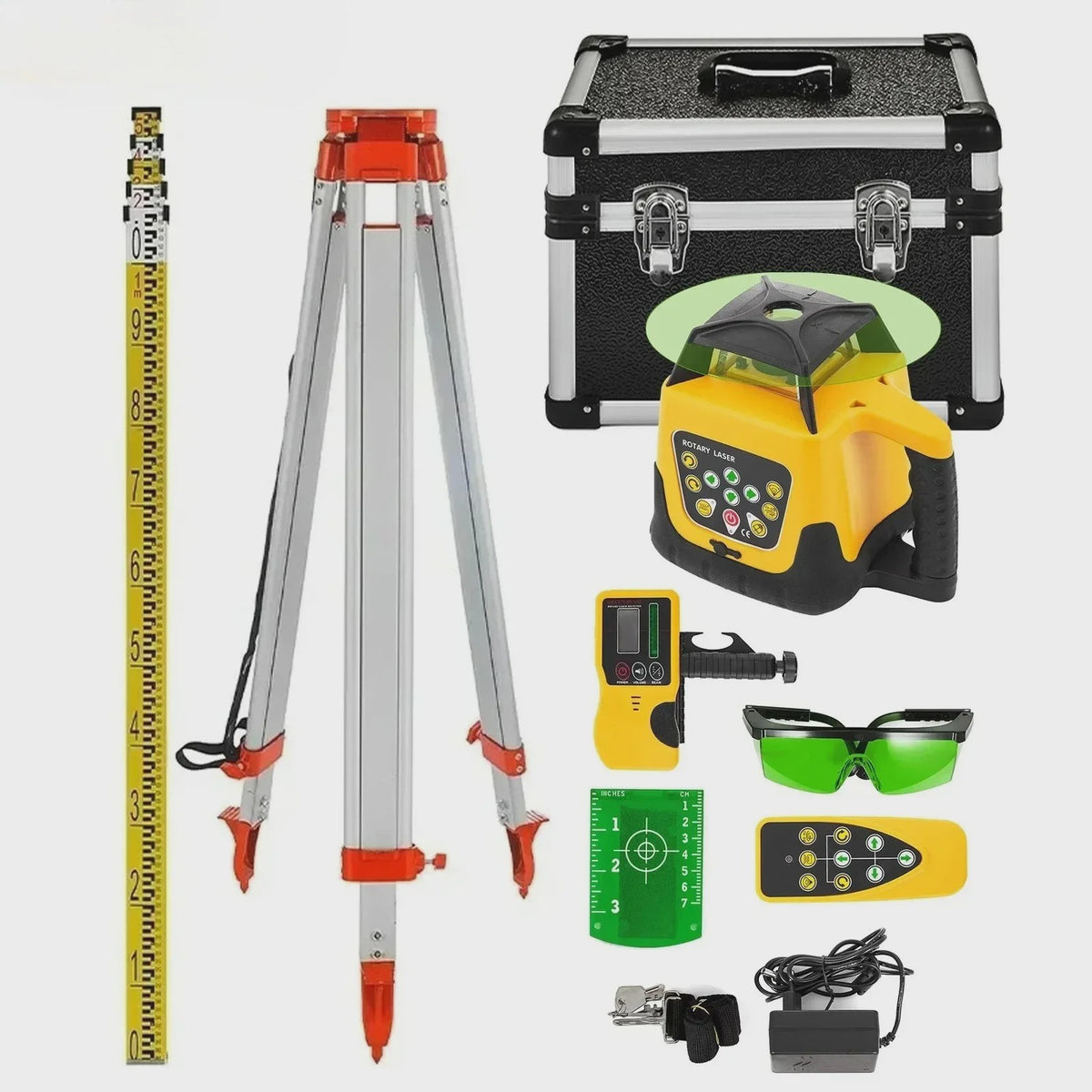 VEVOR Laser Waterpas Set met Statief en Meetstok - Precisie Metingen
