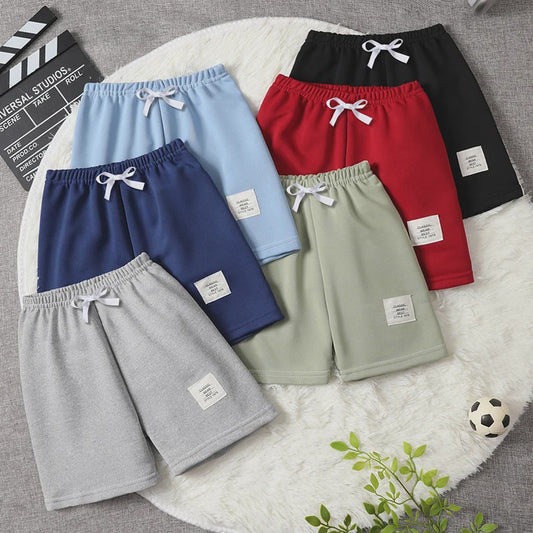 Comfortabele Kinder Shorts met Trekkoord en Elastische Taille - Jongens & Meisjes Casual Broekjes