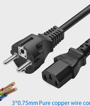 1.5M Stroomkabel EU Stekker naar IEC C13 - 3x0.75mm² Zuiver Koper