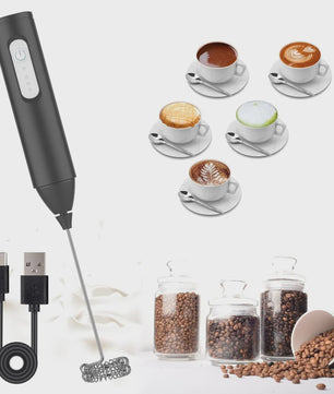 Mini Melkopschuimer - USB Oplaadbaar met 3 Snelheden voor Koffie, Cappuccino & Meer