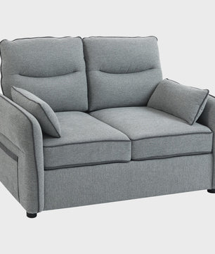 Homcom 2-Zitsbank Egyptisch Fluweel 136 cm - Comfortabel, Stijlvol en Praktisch