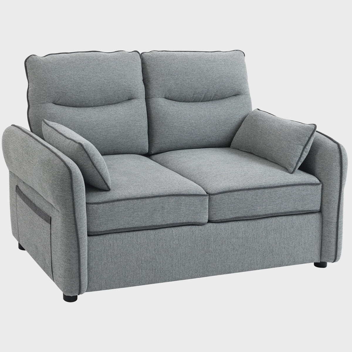 Homcom 2-Zitsbank Egyptisch Fluweel 136 cm - Comfortabel, Stijlvol en Praktisch