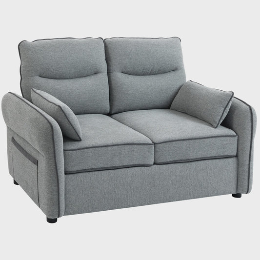 Homcom 2-Zitsbank Egyptisch Fluweel 136 cm - Comfortabel, Stijlvol en Praktisch