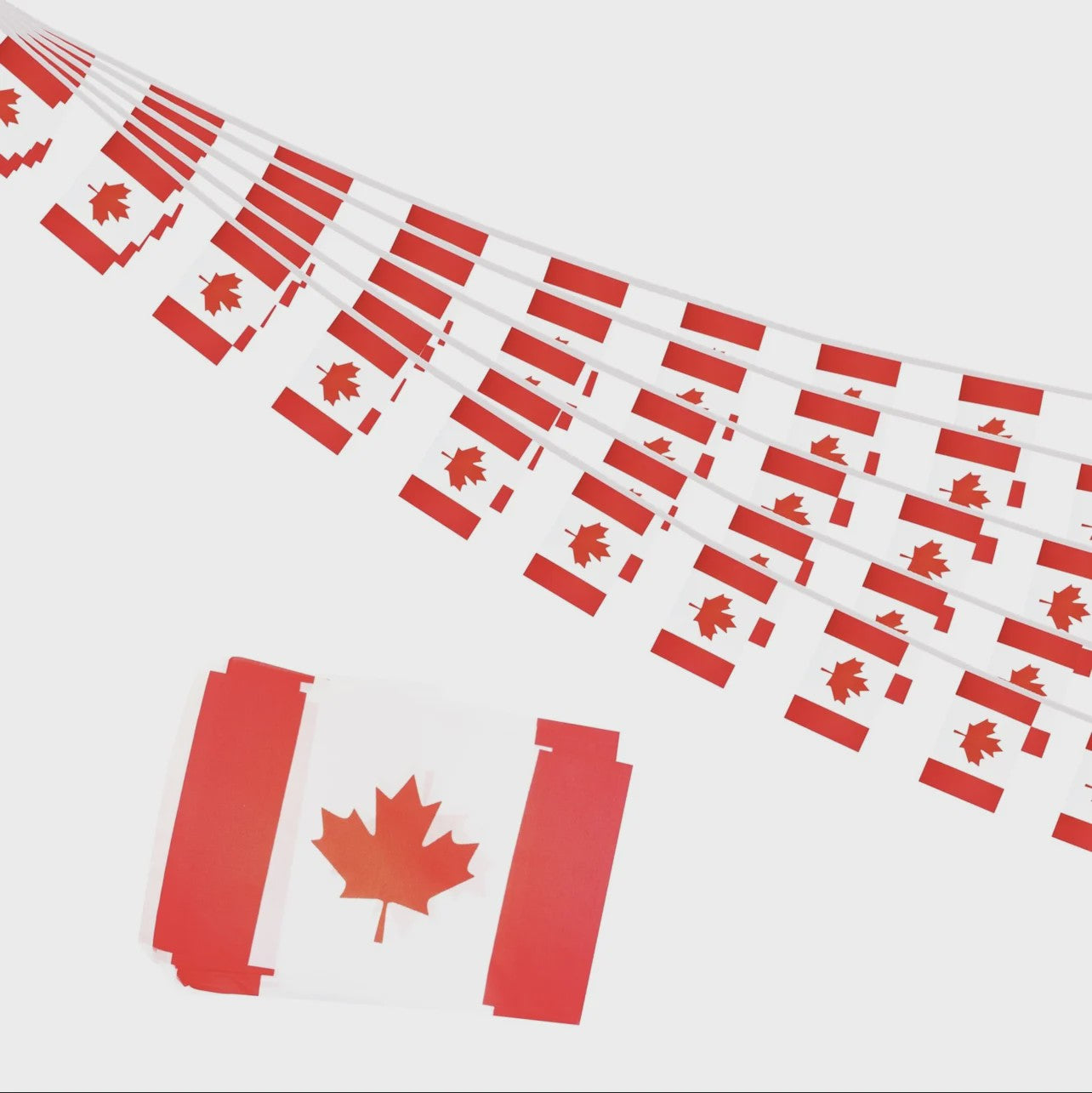Canada Vlaggenlijn 20 Stuks - 14x21cm - Feest & Festival Decoratie