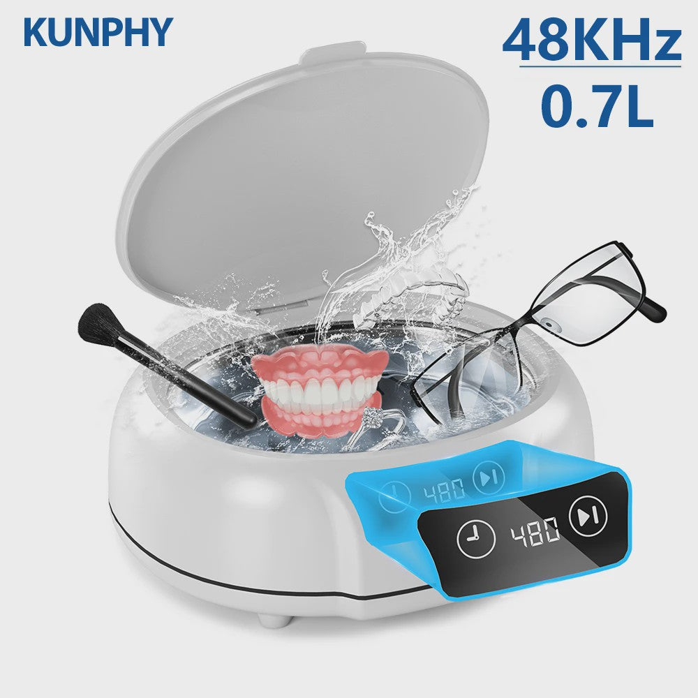 KUNPHY Ultrasone Reiniger 600ml - Voor Brillen, Sieraden & Gebitsreiniging