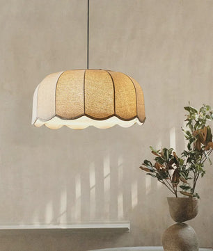 Scalloped Stof Hanglamp - Scandinavische Stijl - Woonkamer, Slaapkamer, Restaurant