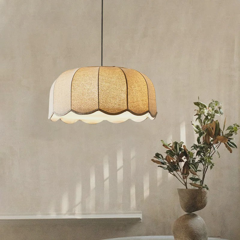 Scalloped Stof Hanglamp - Scandinavische Stijl - Woonkamer, Slaapkamer, Restaurant