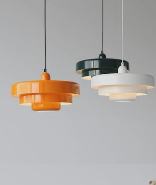 Retro Oranje Plafondlamp - Stijlvolle Hanglamp voor Eetkamer, Restaurant & Bar