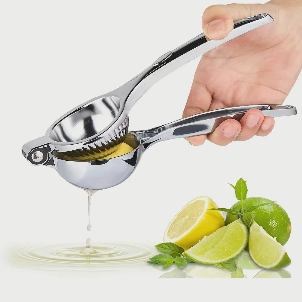 Roestvrijstalen Handmatige Citroenpers - Efficiënt en Gemakkelijk voor Thuis & Horeca