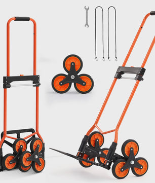 Draagbare traplift kar met telescopisch handvat - 54kg capaciteit