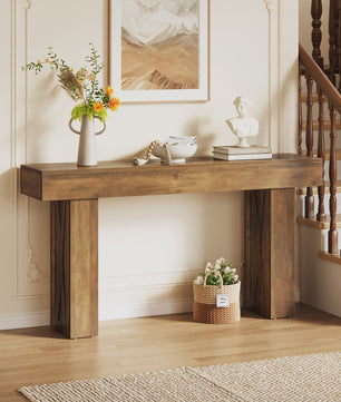 Tribesigns 160 cm Smalle Console Tafel - Moderne Banktafel voor Hal, Entree, Woonkamer, Slaapkamer, Kantoor