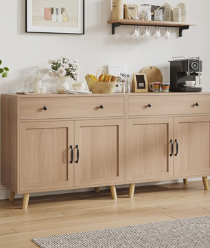 Veelzijdige Dressoir Kast met Lades en Planken - Stijlvolle Opbergoplossing voor Woonkamer, Slaapkamer of Kantoor