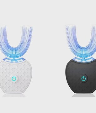 360° Draagbare Elektrische Tandenborstel - Siliconen U-Vorm Opzetstuk - Waterdicht & USB Oplaadbaar