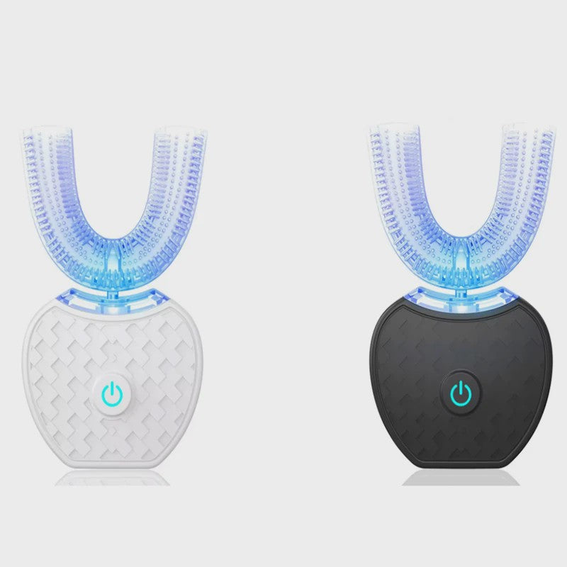 360° Draagbare Elektrische Tandenborstel - Siliconen U-Vorm Opzetstuk - Waterdicht & USB Oplaadbaar