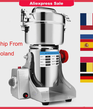 Krachtige 3000W Multifunctionele Grinder - 800g Capaciteit voor Kruiden, Koffiebonen, Granen en Meer