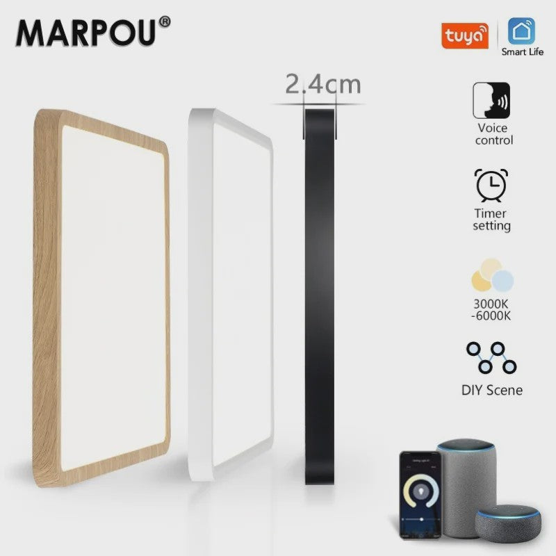 Moderne Smart LED Plafondlamp 36W - Dimbare Verlichting met App & Spraakbesturing
