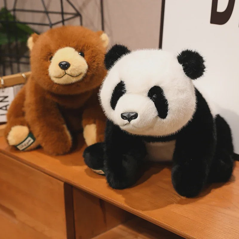 Kawaii Pluche Kussen Dieren - Panda, Bruine Beer & IJsbeer - Knuffel Decoratie