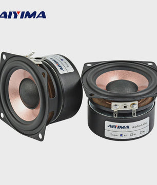 AIYIMA 2x 2.5 Inch Full Range HIFI Speakers - 4/8 Ohm, 8-15W - Desktop & Home Theater