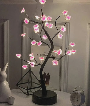 Bloesem Boom Nachtlamp - Sfeervolle LED Decoratie met USB/Batterij & Touch Switch