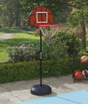 In hoogte verstelbare basketbalring met standaard en magnetisch dartbord - Indoor/Outdoor