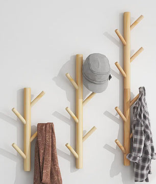 Stijlvolle Wandkapstok Boom - Houten Hanger voor Jassen, Tassen en Meer