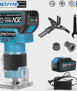 Accu Freesmachine met 5 snelheden - Borstelloze Motor - Houtbewerking & Frezen