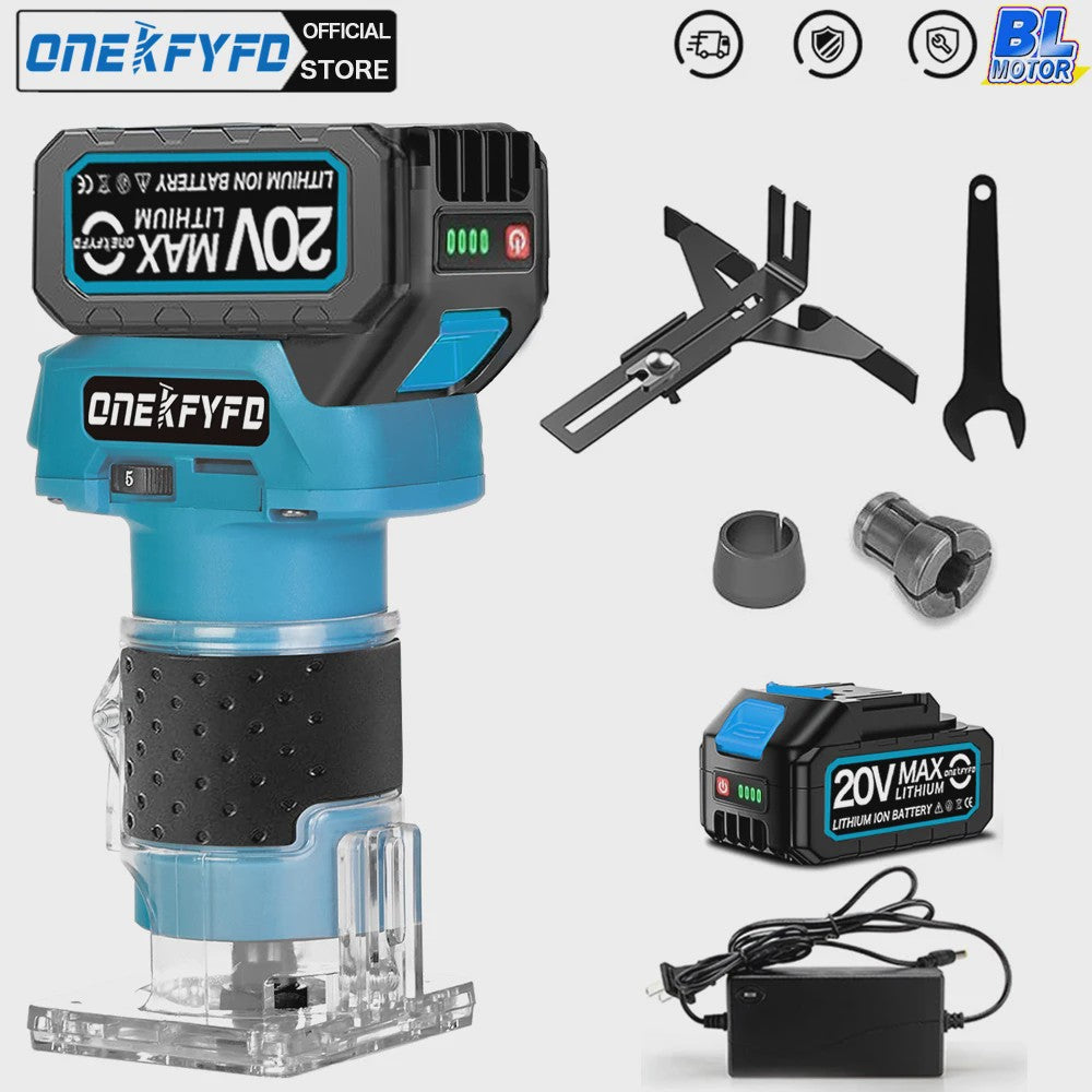 Accu Freesmachine met 5 snelheden - Borstelloze Motor - Houtbewerking & Frezen
