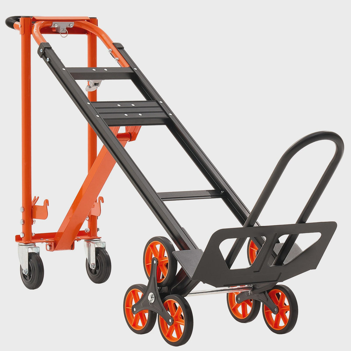 3-in-1 Industriële Omslagbare Traplift Kar - 350 kg Max. Draagvermogen - Opvouwbare Handkar Dolly