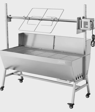 Professionele Rotisserie BBQ Spit 47.95 inch - Elektrische Draaier voor Varken, Lam & Meer (132 LBS)