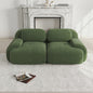 Luxe 82'' Loveseat Bank met Gebogen Armleuningen en Hoge-elastische Bekleding