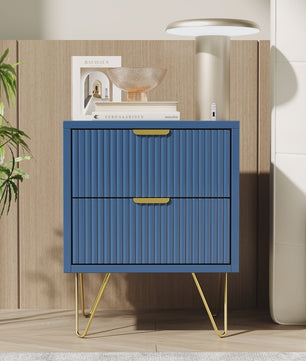 Stijlvol Blauw Sideboard met 2 Deuren - Opbergkast voor Woonkamer, Keuken en Hal