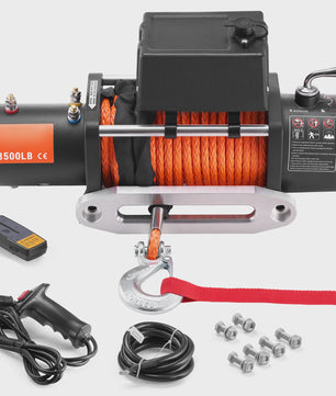 Krachtige 13500lbs Elektrische Lier met Synthetisch Touw & Afstandsbediening voor Off-Road Voertuigen