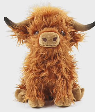 Schattige Pluche Schotse Hooglander Koe Knuffel - 25cm - Cadeau voor Kinderen & Baby's