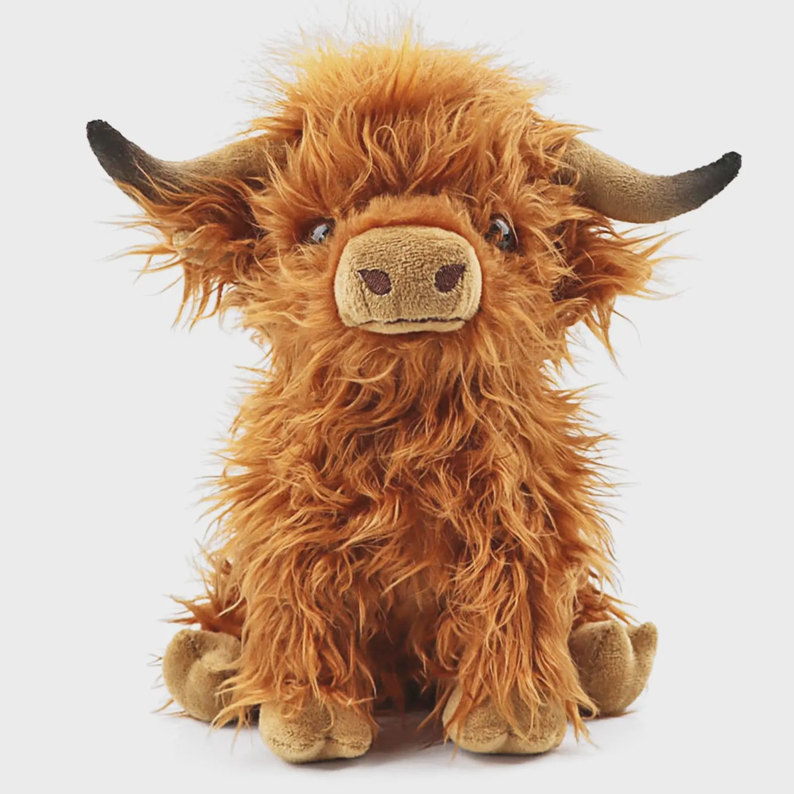 Schattige Pluche Schotse Hooglander Koe Knuffel - 25cm - Cadeau voor Kinderen & Baby's