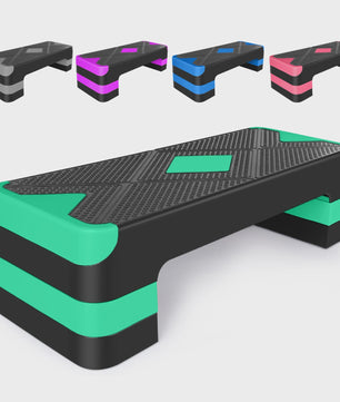 Aerobic Step Platform - Fitness Stepper voor Workout & Training - 68.5cm - 250kg Belastbaar