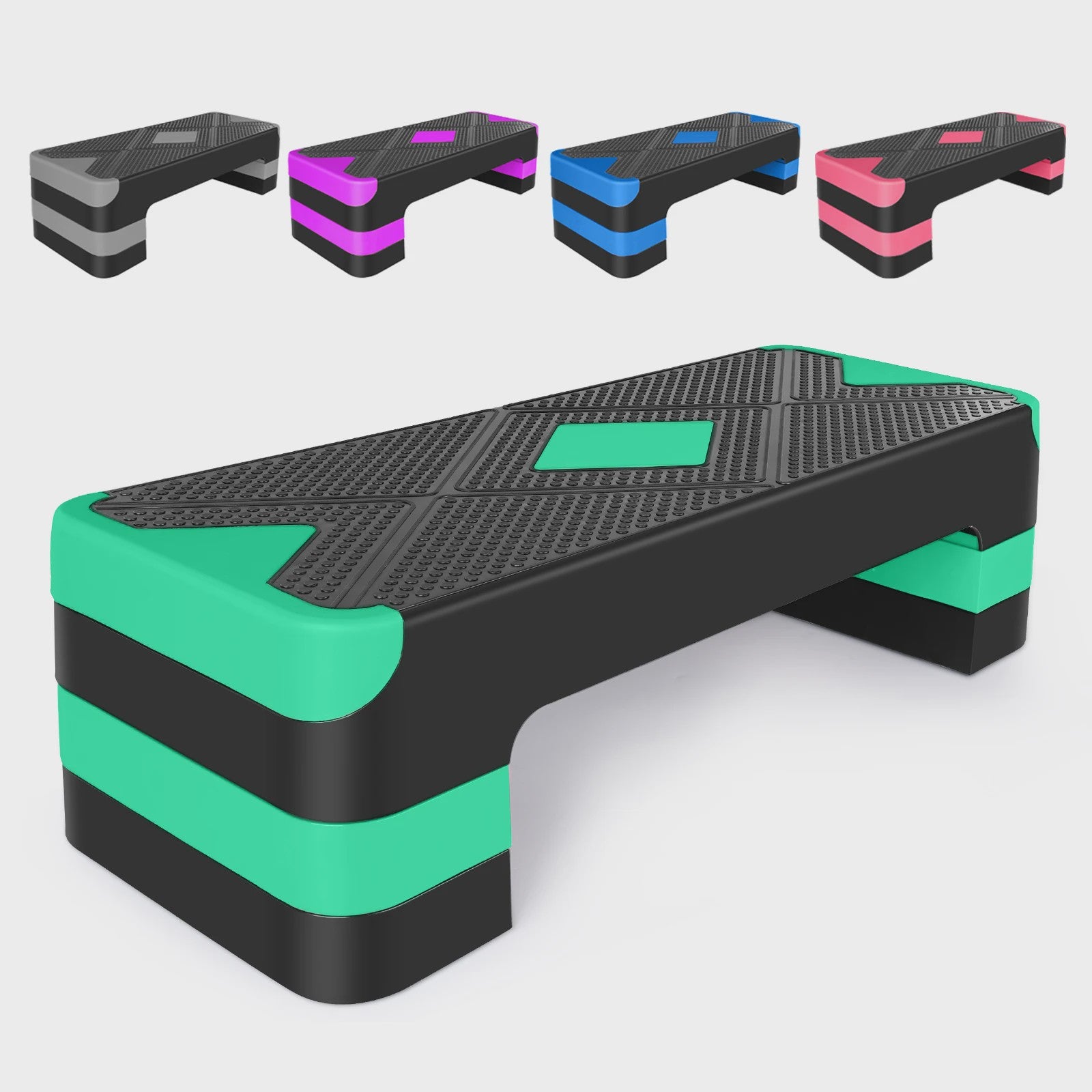 Aerobic Step Platform - Fitness Stepper voor Workout & Training - 68.5cm - 250kg Belastbaar